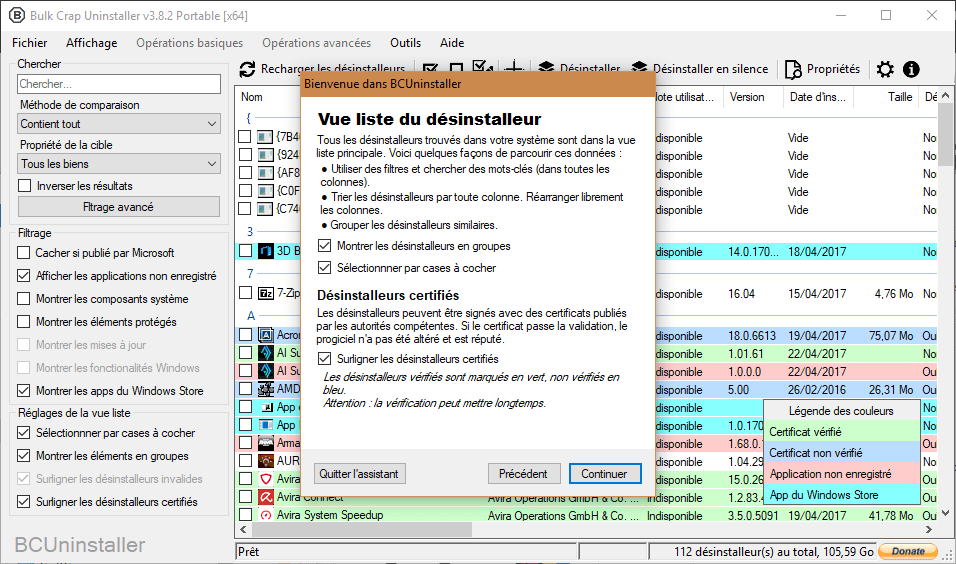 Bulk Crap Uninstaller