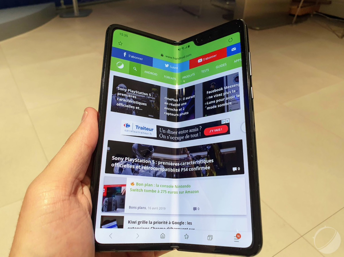Prise en main du Samsung Galaxy Fold : un bijou de technologie, mais pourquoi ?