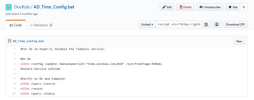 Configurer le NTP d’un contrôleur de domaine